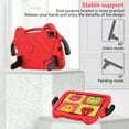 thumbnail image 4 of Dteck Kids Case for iPad Pro 11 inch M4 /iPad Air 11 inch 2025/2024,Shockproof EVA+PC Kids Friendly Case Kickstand Carrying Handle Cover for iPad Pro 11" 2022/2021/2020/2018,Red, 4 of 8