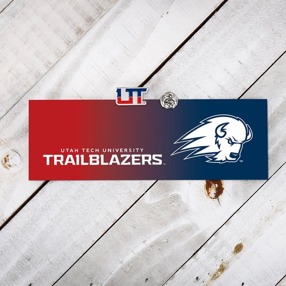 Fan Frenzy Gifts Utah Tech Trailblazers Officially Licensed Dainty Fight Song Bookmark and Pin
