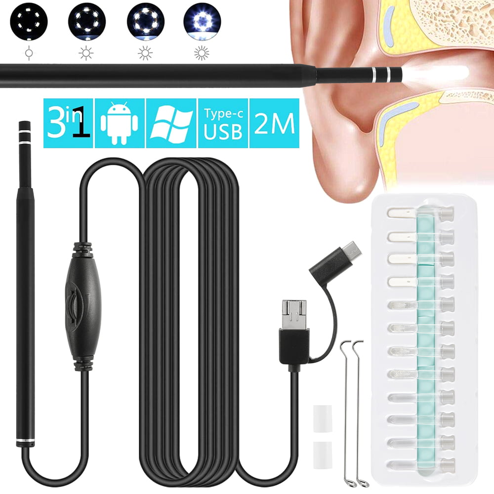 KUKALE Camera Ear Cleaning Spoon4.3 HD 1080P Endoscope Borescop with Screen & 6 LED Tool 