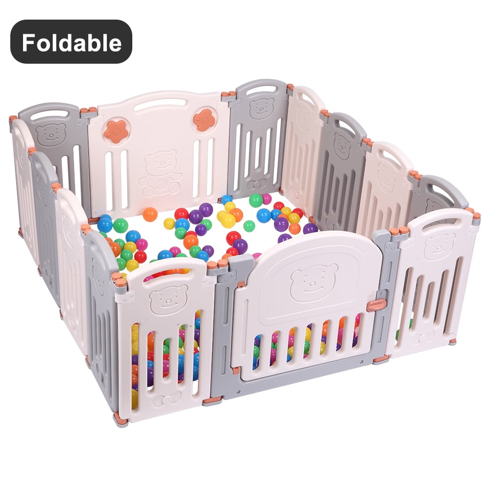 Foldable Baby Playpen Kids Activity Centre Safety Play Yard Home Indoor Outdoor New Version