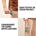 thumbnail image 5 of JIALIOU Nylon Trifold Card Wallet with ID Window Zipper Pocket for Men Women Teen Colorful Bohemian Geometry, 5 of 7