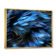 thumbnail image 2 of Designart "Heron Feathers of Light Blue Bird Serenity II" Animals Floater Framed Canvas Wall Art, 2 of 7