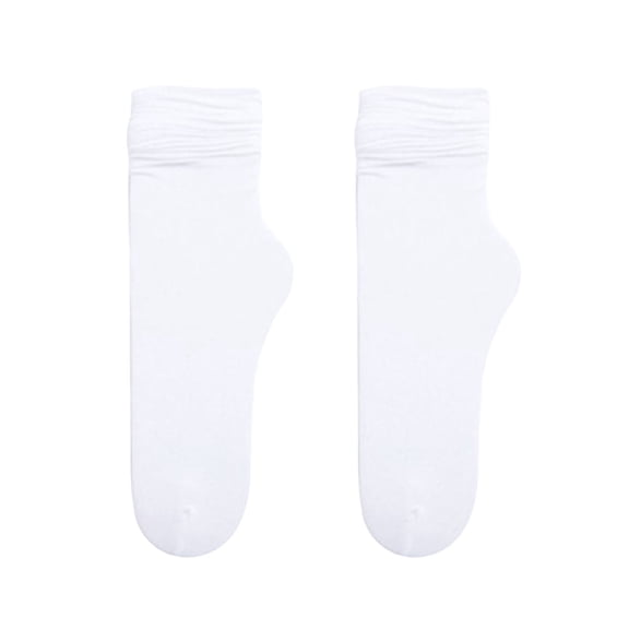 HuangHuanChen Ankle Socks for Women 5 Pairs Mid Tube Socks Summer Thin Solid Color Socks Casual Soft Breathable Sports Socks One Size