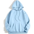 thumbnail image 4 of WEAIXIMIUNG Fall Sweatshirts for Women Plus Size Ladies' Autumn and Winter Fashionable Rugby Print Hooded Sweatshirt, 4 of 5