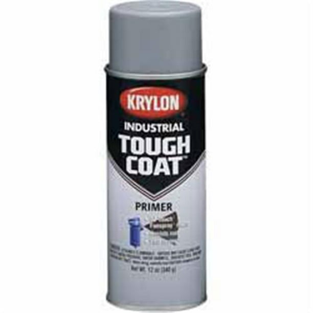 Krylon 425A00341 16 oz Sandable Primer Industrial Tough Coat Primers Surfacer Light Gray