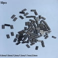 thumbnail image 3 of 50Pcs Double Barrel Crimps,Double Fishing Crimps for Rig Making Various Sizes, 3 of 5