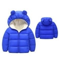 thumbnail image 3 of Winter Infant Kids Baby Girls Boys Coat 3D Ears Hooded Long Sleeve Warm Outfits, 3 of 4