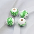 thumbnail image 6 of 30 Pcs Irish Wooden Beads Bracelet Bead Material Jewelry Making Charm DIY Beads Jewelry Making Beads Exquisite Spacer Bead Craft Beads Charms DIY Loose Beads, 6 of 7