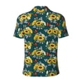thumbnail image 4 of Rocae Sunflowers for Men's Short Sleeve Polo Shirt, Quick Drying Performance Moisture Wicking Sports Men's Golf Shirt X-Large, 4 of 9