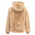 thumbnail image 2 of Giolshon Women's Faux Fur Jacket with 2 Side-Seam Pockets, The Coat with Hood Spring and Fall, 2 of 5