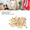 thumbnail image 4 of 500Pcs Wooden Buttons 2 Holes Round Decorative Cartoon Cat Print Assorted Wood Buttons For Kids Clothes Bag Craft, 4 of 5