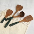 thumbnail image 4 of Neinkie Wooden Spurtle.Acacia Wooden Cooking Utensils For Non Stick Cookware .Light Weight and Handy Spurtle Kitchen Tool For Cooking, 4 of 7