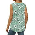 thumbnail image 4 of Fmbrln Womens Plus Size Summer Sleeveless Crew Neck Tank Tops Casual Loose Floral Print T-Shirts Lightweight Comfy Beach Tees Multicolor 3XL, 4 of 5