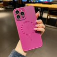 thumbnail image 7 of Magnetic Designed for iPhone 13 Pro Max Case, [Compatible with Magsafe] Luxury Matte Metallic Gloss Design Slim Shockproof Protective Women Girls Phone Case for iPhone 13 Pro Max, Plum, 7 of 7