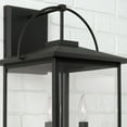 thumbnail image 5 of 3 Light Outdoor Wall Lantern In Farmhouse Style-19.75 Inches Tall And 11.5 Inches Wide Capital Lighting 948031Bk, 5 of 6