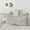 white, variant on 100Fens Bedside Storage Hanging Basket With Hooks Bunk Bed Bookcase Nightstand Organiser For Remote Magazines Mobile Phones Glasses Water Bottles