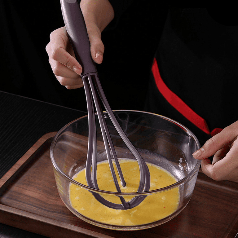 Silicone Whisk Set of 3 - Silicone Whisks for Cooking Non-Scratch -  Silicone Whisk Set - Hand Whisk - Wisk - Metal Whisk - Small Whisk - Mini  Whisk 