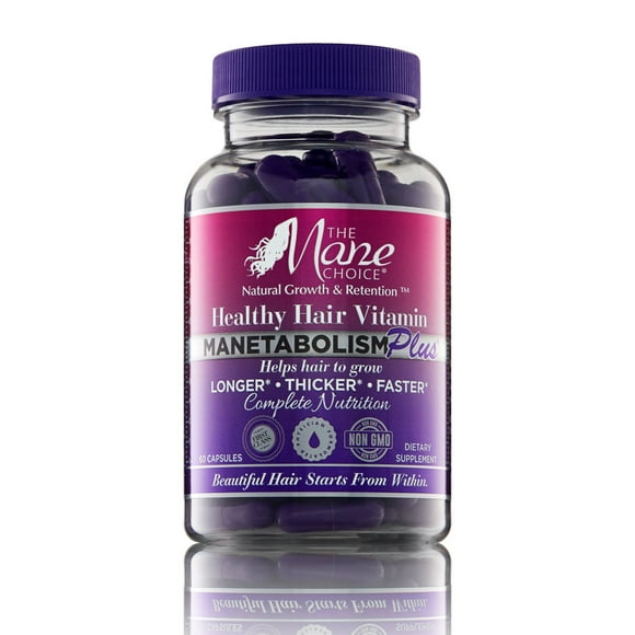 The Mane Choice Manetabolism Plus Healthy Hair Growth & Retention Vitamin 60 ct Bottle