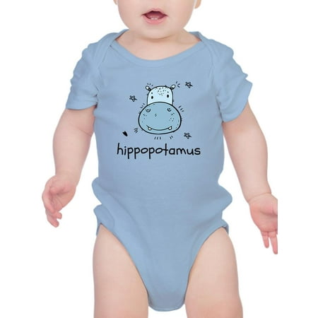 

Kiddie Hippopotamus Drawing Bodysuit Infant -Image by Shutterstock Newborn