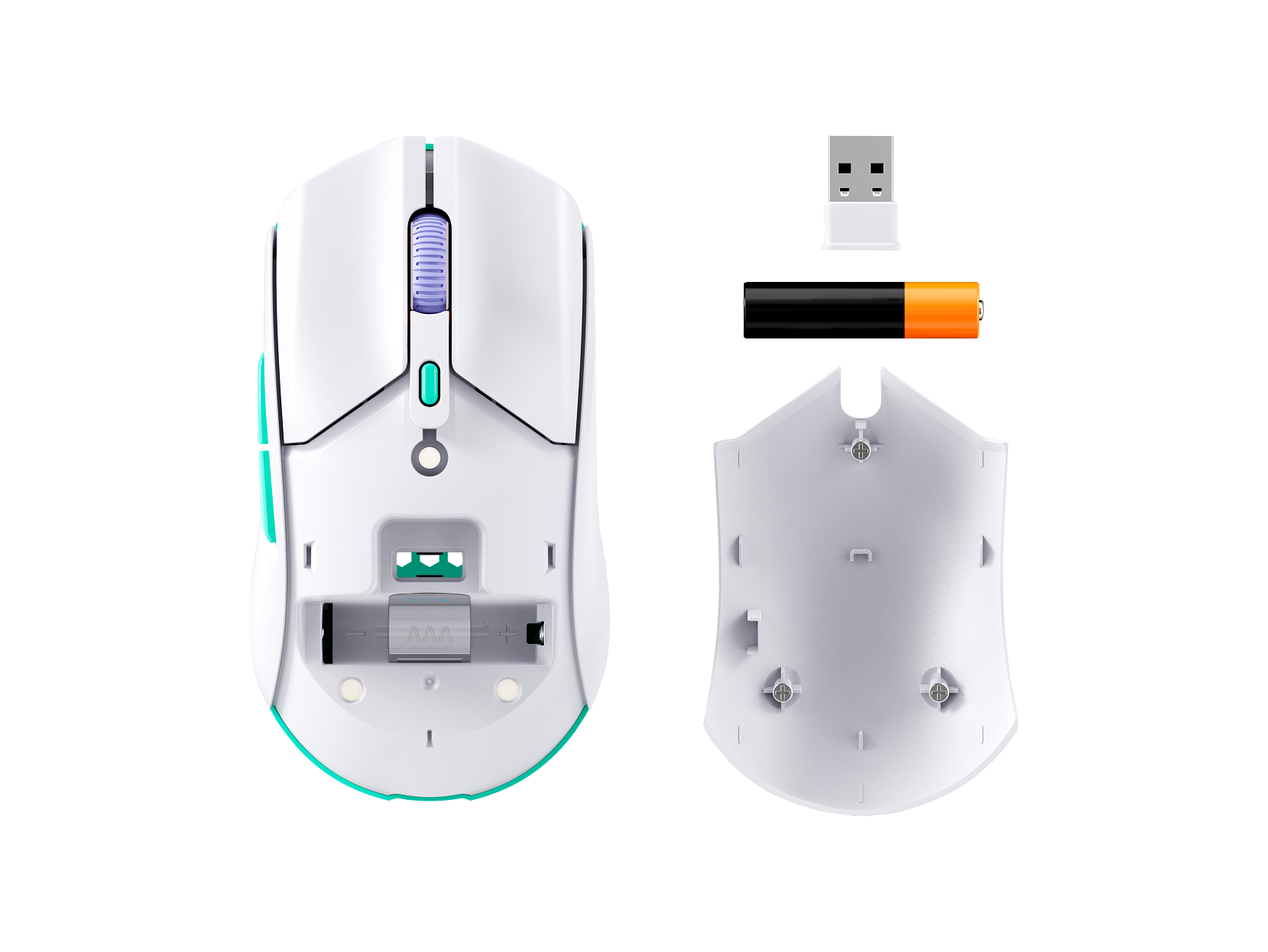 HyperX Pulsefire Haste 2 Core Wireless - Gaming Mouse (White)