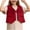 Wine, variant on Lovzfmll Toddler Girls Suede Vest, Western Fringe Cropped Design, Open Front Warm Winter Wear for Style for 3-12 Years