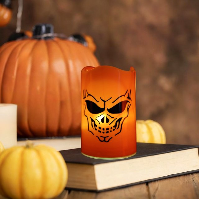 Wzzjkit Halloween LED Electronic Candle Light Halloween Decoration Night Light