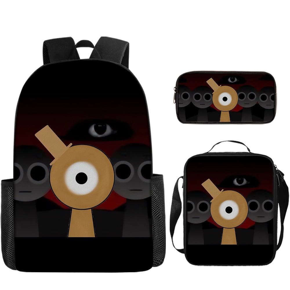 WovenWink Sprunky Backpacks, Sprunki Back Packs Pencil Bags Crossbody Bags Games Mochila Travel Back Packs, Best Gifts for Game Fans Birthday Graduation Theme Party
