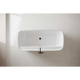 thumbnail image 3 of Elegant Kitchen & Bath BT10567GW-MBK 67 in. Soaking Bathtub, Glossy White with Matte Black Trim, 3 of 9