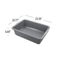 thumbnail image 2 of 4-Pack 32 L Plastic Bus Box, Large Bus Tubs, Gray, 2 of 7