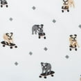 thumbnail image 3 of Poppy & Fritz Skateboarding Bulldogs Sheet Set, Twin, Grey, 3 of 5