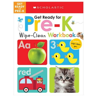 SCHOLASTIC: Get Ready for Pre-K Wipe-Clean Workbook: Scholastic Early Learners (Wipe-Clean) (Hardcover)