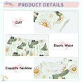 thumbnail image 4 of Dailycode Cotton Pajama Set Snug Fit Long Sleeve Top and Pants for 18M-8Y Cartoon Cute Daisy and Crocodile, 4 of 7