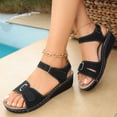 thumbnail image 5 of Willtoo Orthopedic Sandals for Women Fashion, Womens Walking Slippers with Arch Support Open Toe Ankle Strap Espadrilles Platform Wedge Sandals for Women Summer Dressy Comfortable Slip On Flip Flops, 5 of 6