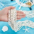 thumbnail image 3 of Collar de conchas blancas de 60 pulgadas, joyería de conchas marinas hawaianas, dijes oceánicos, collar largo con cuentas para mujer, fiesta de verano en la playa, luau, joyería surfera, 3 of 5