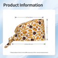 thumbnail image 6 of Kdxio Coffee Bun Hot Dog Pattern Turban Hat for Women Men Comfortable Adjustable Cleaning Working Cap with Sweatband, 6 of 8
