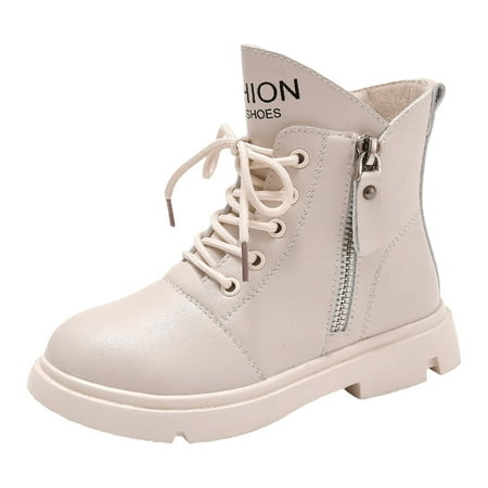 

Booties Shoes Toddler Low Heel Fashion Cute Girls Boys Fall