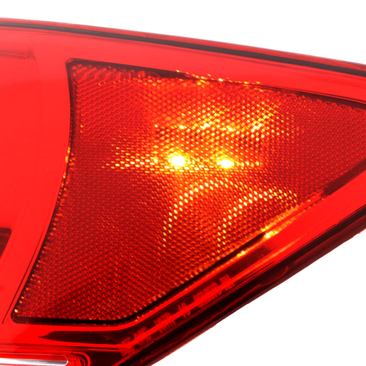 AKKON - Fits 2011 2012 2013 2014 2015 Chevy Cruze 2016 Cruze Limited Chrome Red Outer Tail Lamp Brake Light Passenger Right Side
