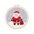 thumbnail image 2 of Christmas Series Hands- Material Bag Beginner's Entry Embroidery Kit Fabric, 2 of 8