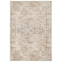 SAFAVIEH Atlas Rishi Oriental Area Rug, Camel/Stone, 5'3" x 7'7"
