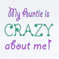 thumbnail image 2 of CafePress - My Auntie Is Crazy About Me Body Suit - Baby Light Bodysuit, Size Newborn - 24 Months, 2 of 4