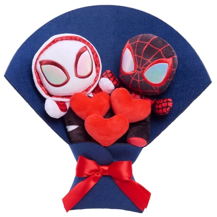 Marvel Medium Miles Morales and Gwen Stacy Valentine’s Day Plush Bouquet