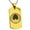 Gold, variant on Stainless Steel Ando Samurai Crest Engraved Dog Tag Pendant Necklace