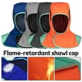 thumbnail image 3 of Protective Welding Hood Breathable Welding Neck Cover Flame-Retardant Welder Cap Blue, 3 of 9