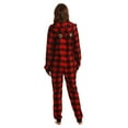 thumbnail image 4 of Just Love Adult Bodysuit with Animal Prints / Pajamas (Buffalo Plaid, Medium), 4 of 4