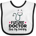 thumbnail image 3 of Inktastic Future Doctor Like My Mommy Girls Baby Bib, 3 of 4