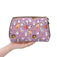 thumbnail image 4 of Picia Lovely Animals Print Leather Makeup Bag Make Up Bag Travel Toiletry Bag for Her Girlfriend Teacher Teen Girl Gifts, 4 of 8