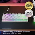 thumbnail image 4 of Steel Series Teclado alámbrico RGB APEX 3 TKL Blanco Switch Whisper silencioso (Reacondicionado), 4 of 4