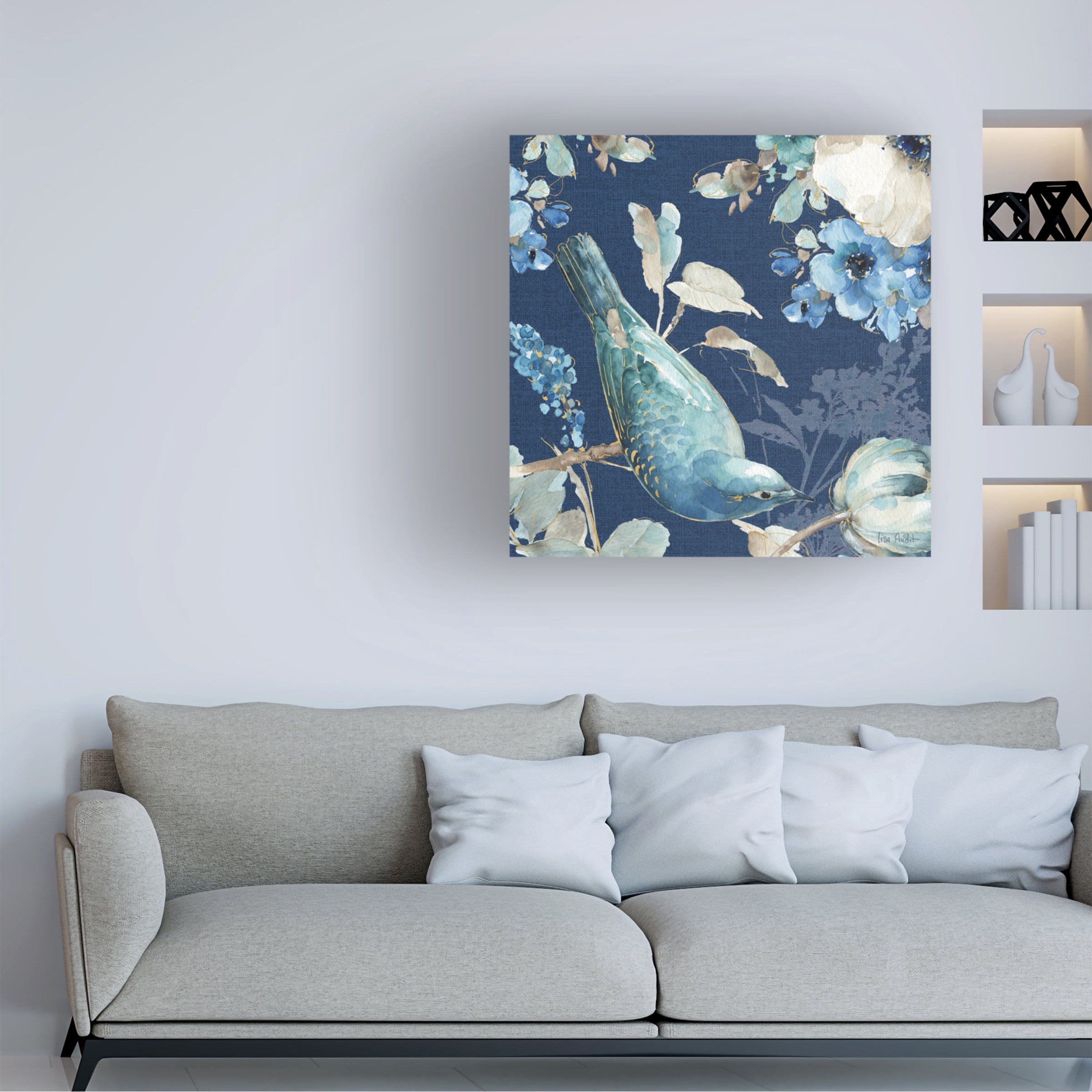Lisa Audit 'Indigold XXIV' Canvas Art