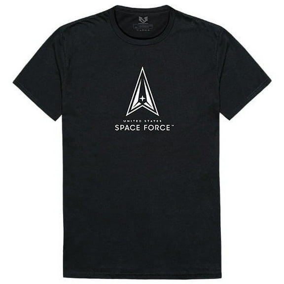 Rapid Dominance RS2-SF1-BLK-03 US Space Force1 Relaxed Graphic T-Shirt, Black - Large