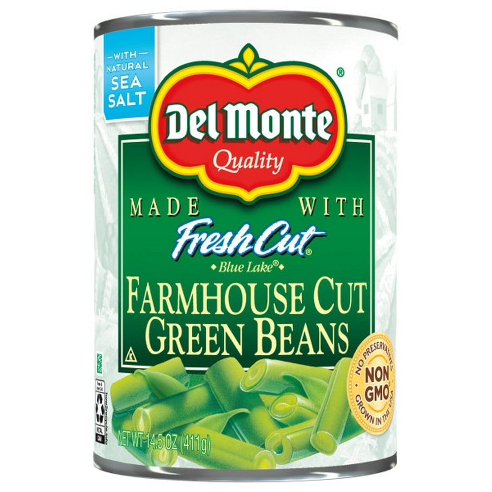(1 Can) Del Monte Blue Lake Farmhouse Cut Green Beans, 14.5 oz. Can
